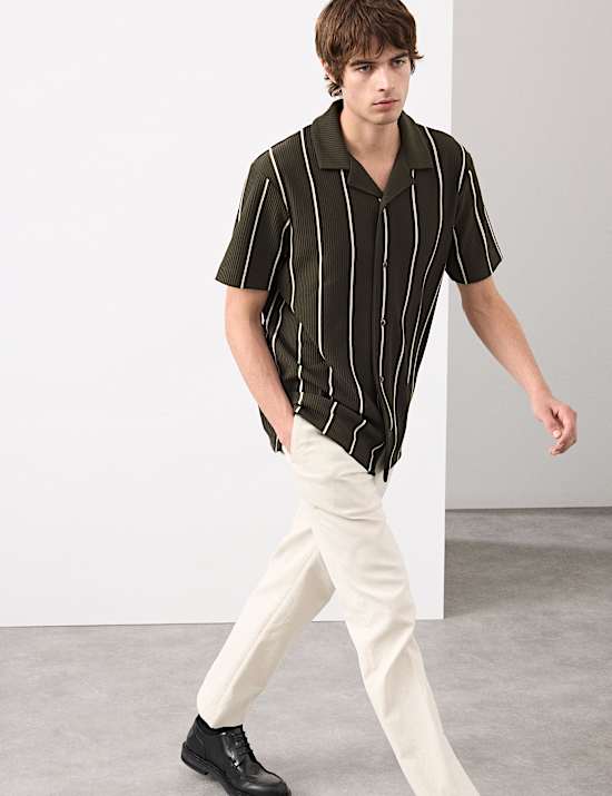 Ottoman Button Through Polo Shirt