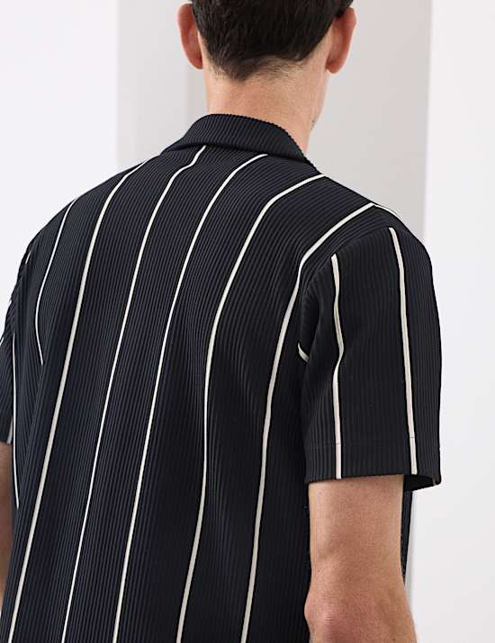 Ottoman poloshirt met knoopsluiting