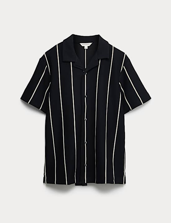 Ottoman poloshirt met knoopsluiting