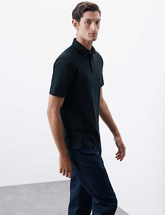 Pure Supima® Cotton Textured Polo Shirt