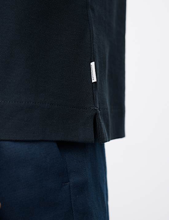 Pure Supima® Cotton Textured Polo Shirt