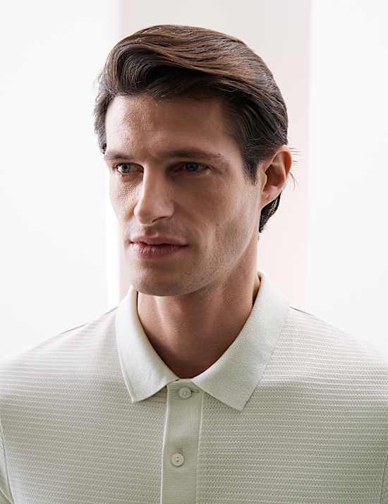 Pure Supima® Cotton Textured Polo Shirt