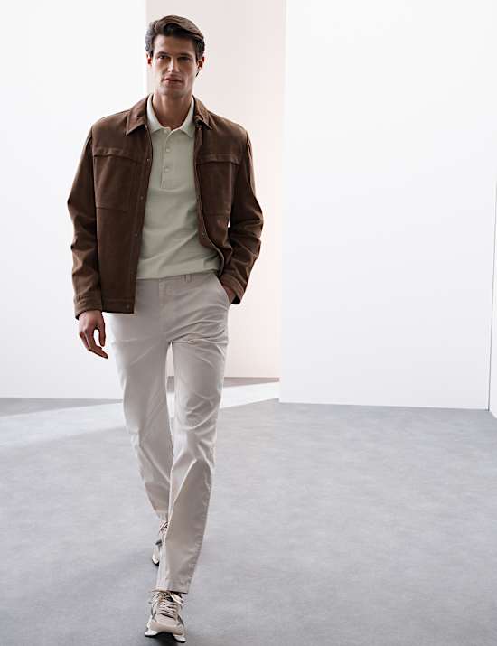 Pure Supima® Cotton Textured Polo Shirt