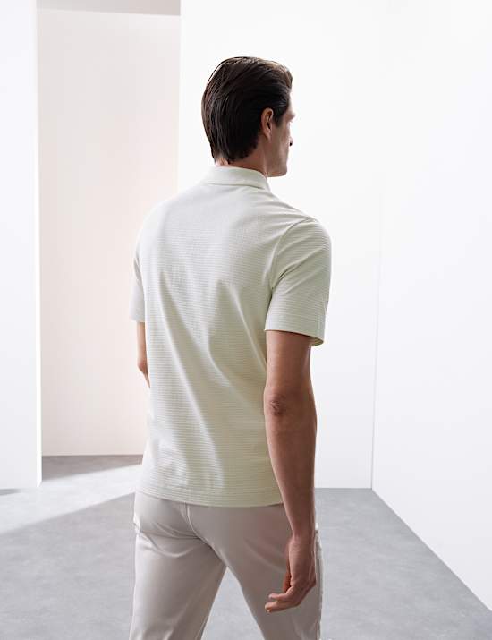 Pure Supima® Cotton Textured Polo Shirt