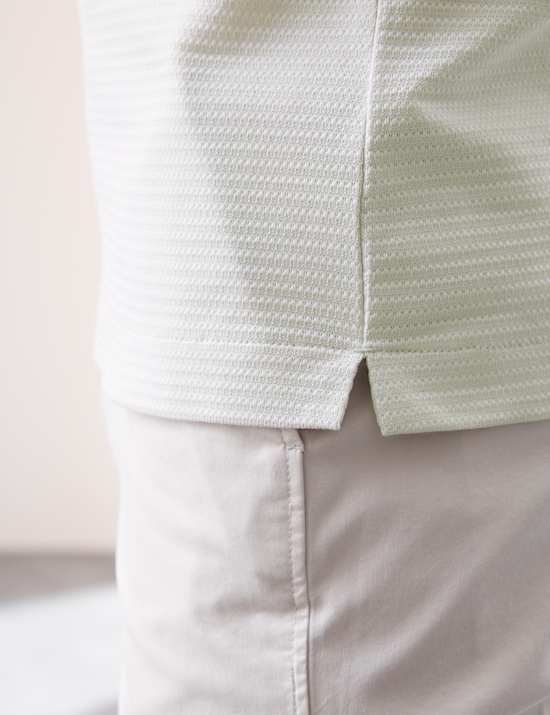 Pure Supima® Cotton Textured Polo Shirt