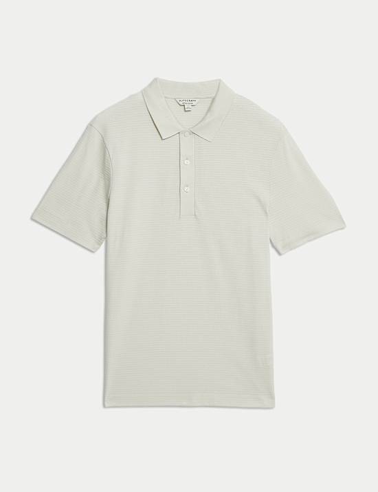 Pure Supima® Cotton Textured Polo Shirt