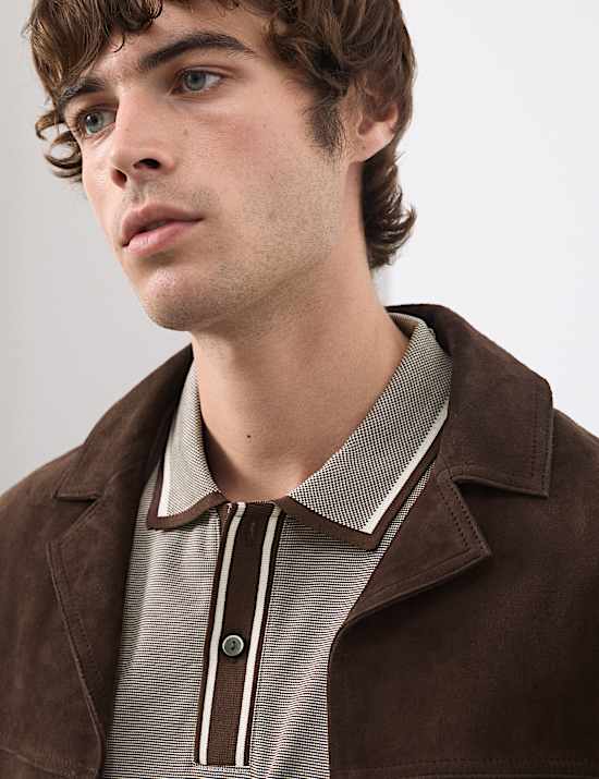 Pure Cotton Jacquard Polo Shirt