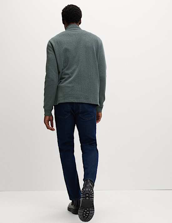 Cotton Rich Double Knit Half Zip Sweatshirt