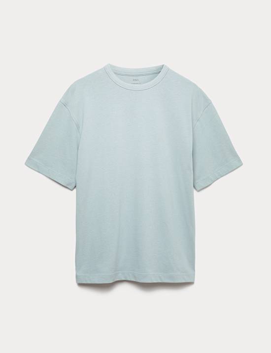 Oversized, zwaar T-shirt van zuiver katoen