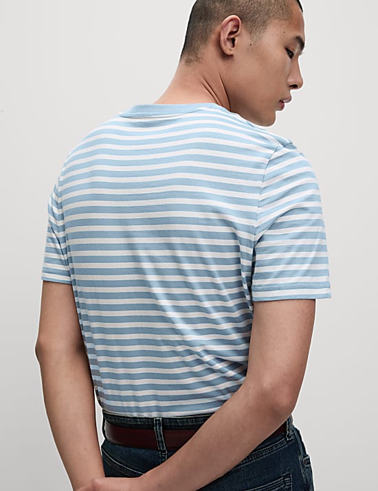 Regular Fit Crew Neck Striped T-Shirt
