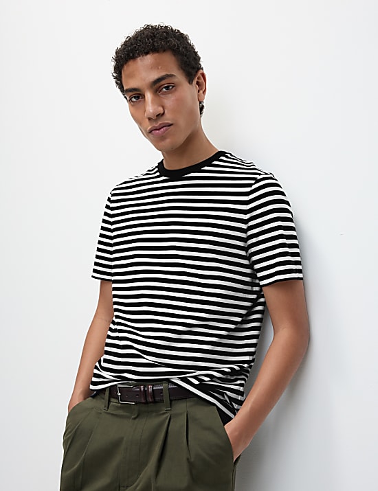 Regular Fit Crew Neck Striped T-Shirt