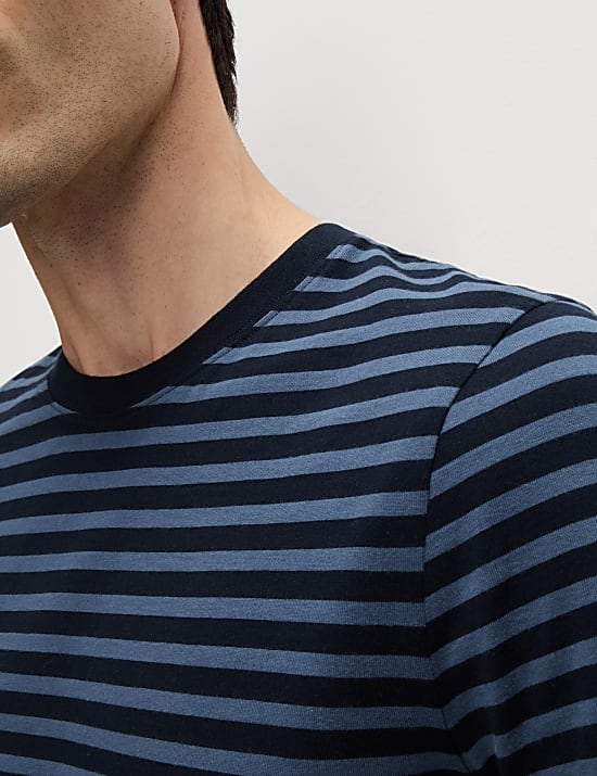 Regular Fit Crew Neck Striped T-Shirt