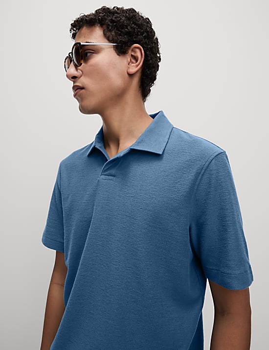 Cotton Rich Textured Polo Shirt