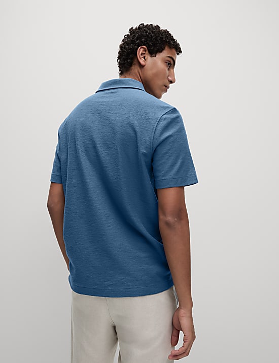 Cotton Rich Textured Polo Shirt