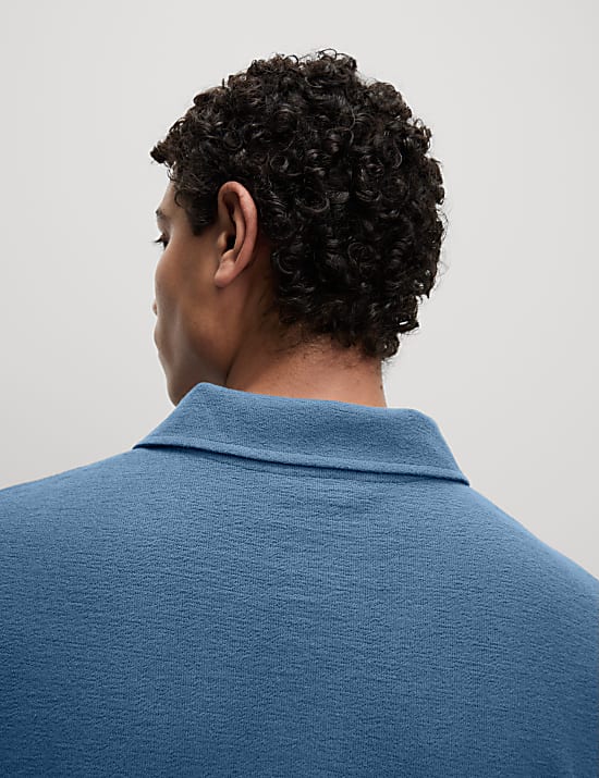 Cotton Rich Textured Polo Shirt