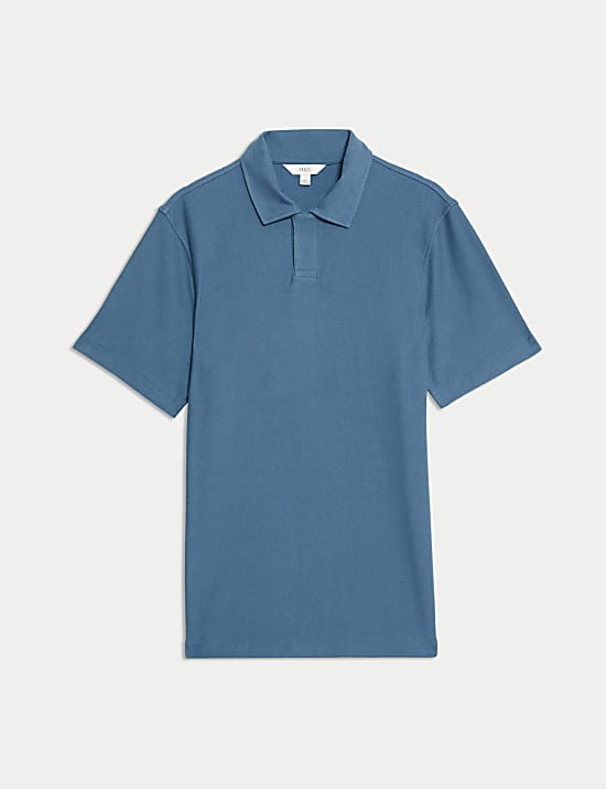 Cotton Rich Textured Polo Shirt