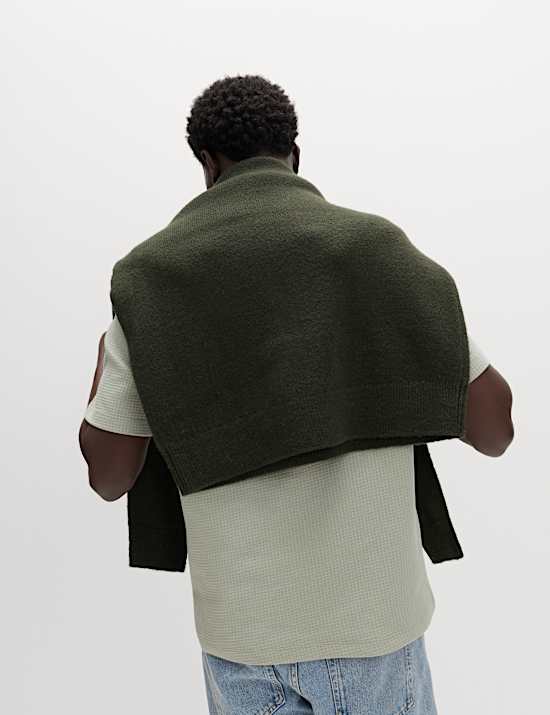 Relaxed Pure Cotton Waffle T-Shirt