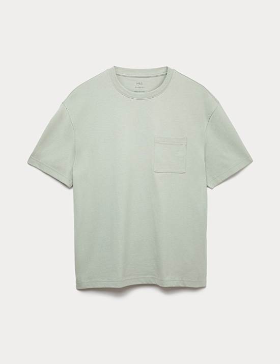 Pure Cotton Midweight Pocket T-shirt