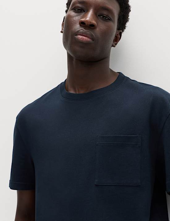 Pure Cotton Midweight Pocket T-shirt