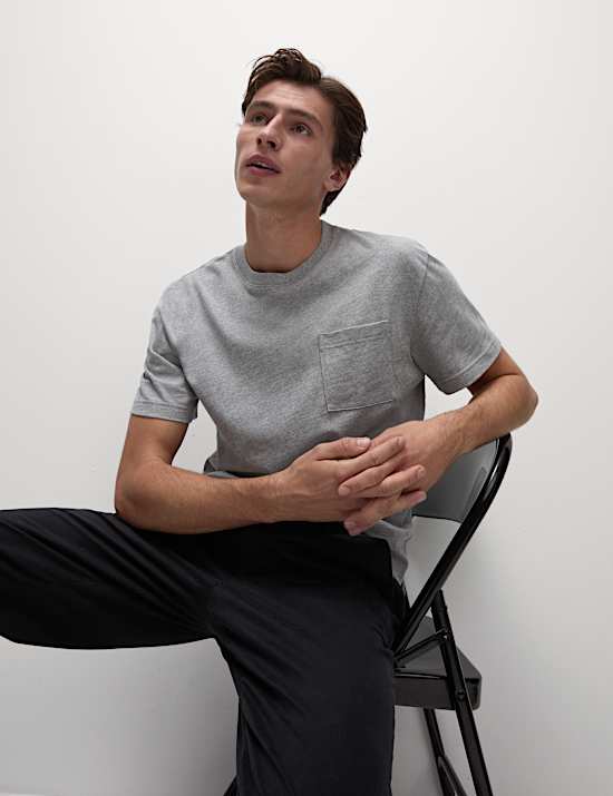 Pure Cotton Midweight Pocket T-shirt