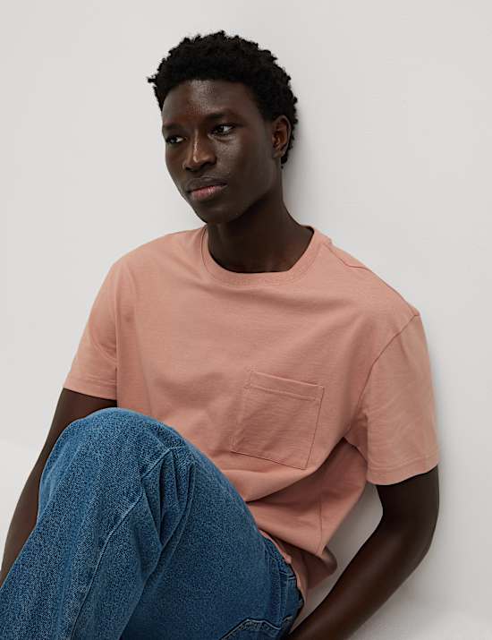 Pure Cotton Midweight Pocket T-shirt
