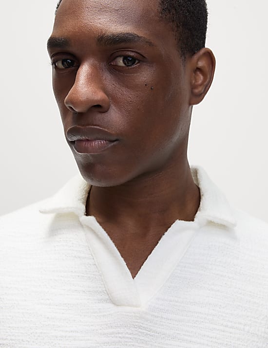 Cotton Rich Textured Polo Shirt