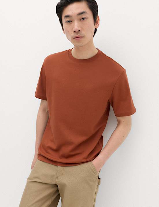 Kaus Oblong Campuran Katun Ultimate Performance Relaxed Fit