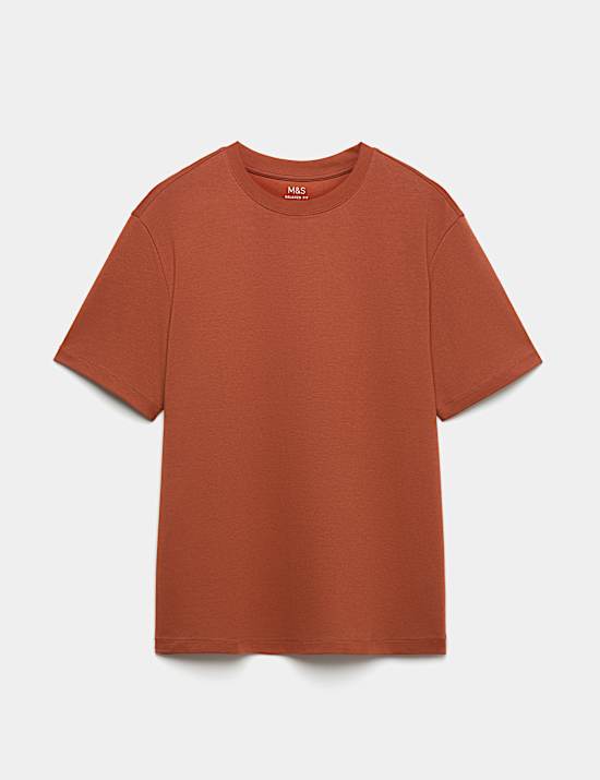 Kaus Oblong Campuran Katun Ultimate Performance Relaxed Fit
