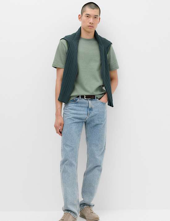 Relaxed Fit Cotton Rich Ultimate Performance Striped T-Shirt