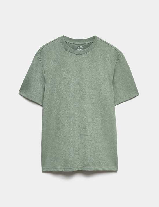 Relaxed Fit Cotton Rich Ultimate Performance Striped T-Shirt
