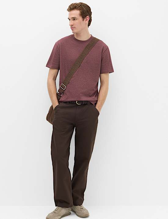 Relaxed Fit Cotton Rich Ultimate Performance Striped T-Shirt