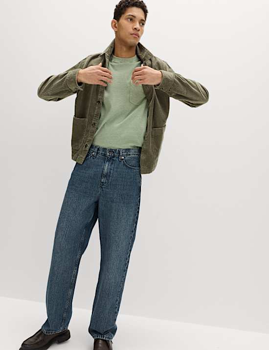 Relaxed Pure Cotton Garment Dyed T-Shirt