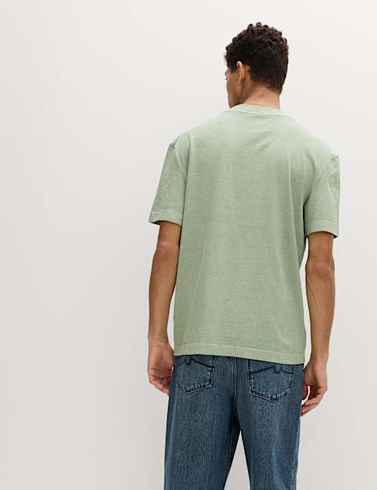 Relaxed Pure Cotton Garment Dyed T-Shirt