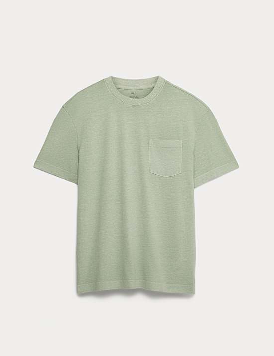 Relaxed Pure Cotton Garment Dyed T-Shirt