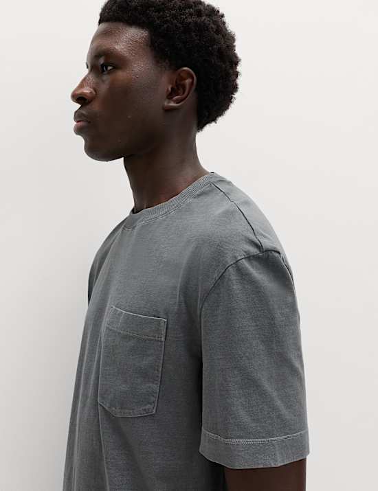 Relaxed Pure Cotton Garment Dyed T-Shirt