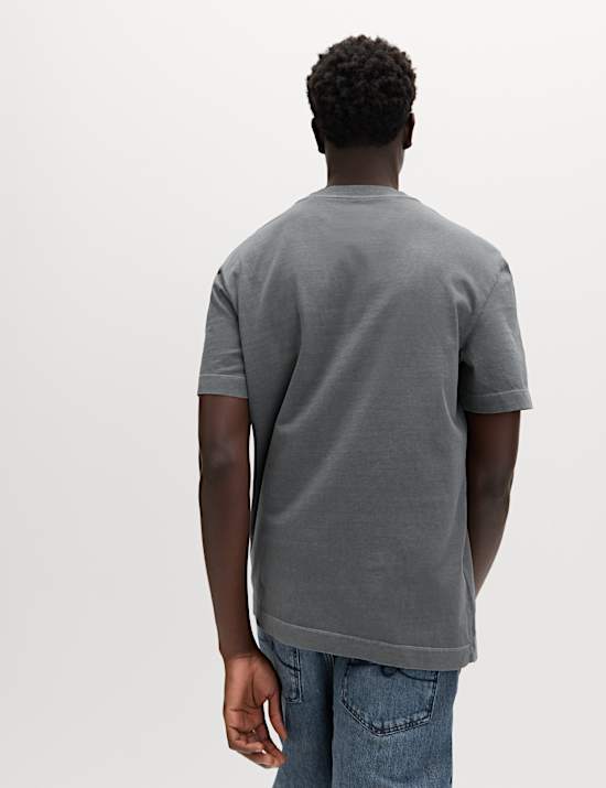 Relaxed Pure Cotton Garment Dyed T-Shirt