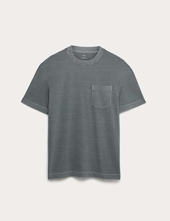 Relaxed Pure Cotton Garment Dyed T-Shirt