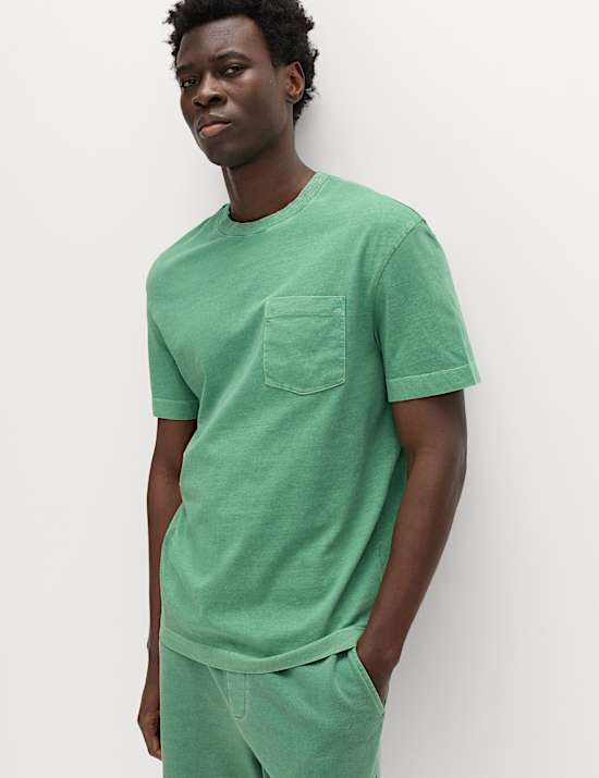 Relaxed Pure Cotton Garment Dyed T-Shirt
