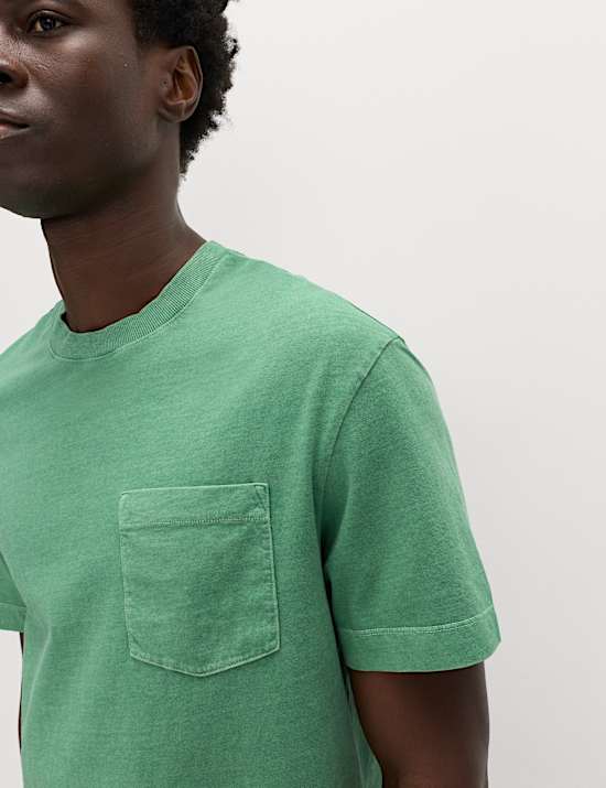 Relaxed Pure Cotton Garment Dyed T-Shirt