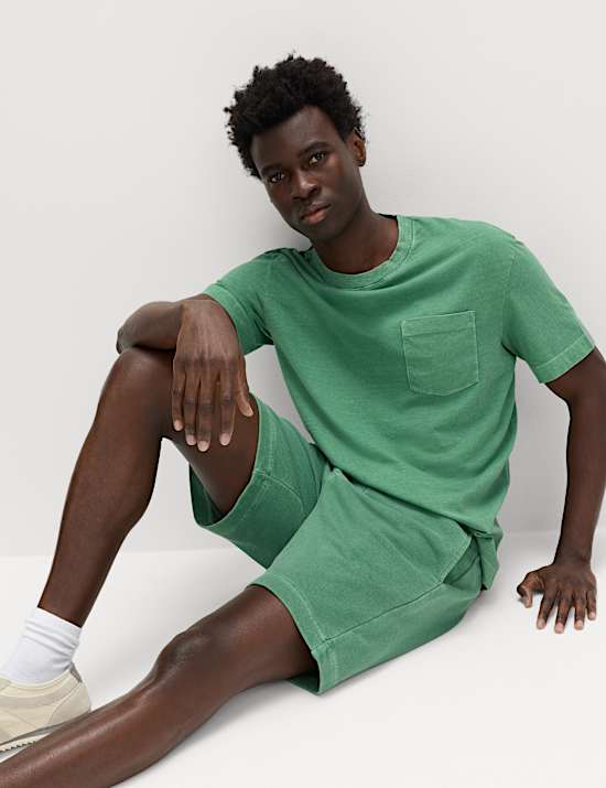 Relaxed Pure Cotton Garment Dyed T-Shirt