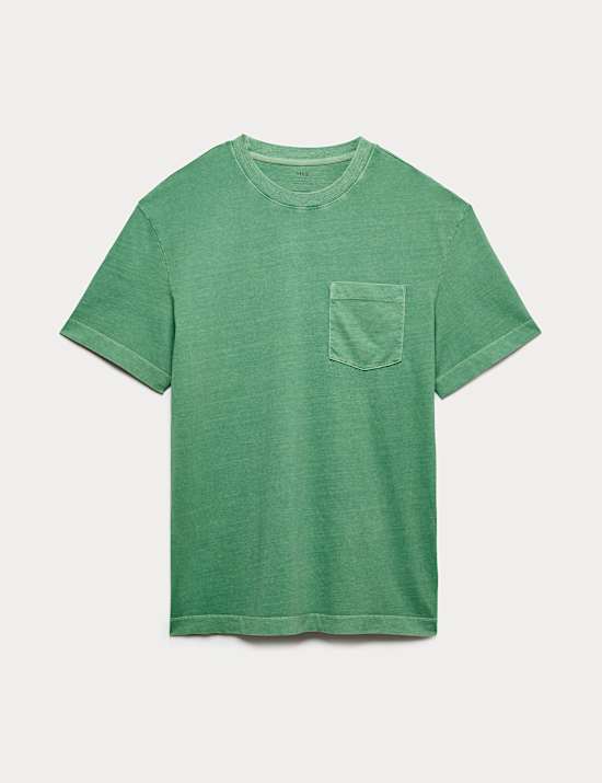 Relaxed Pure Cotton Garment Dyed T-Shirt