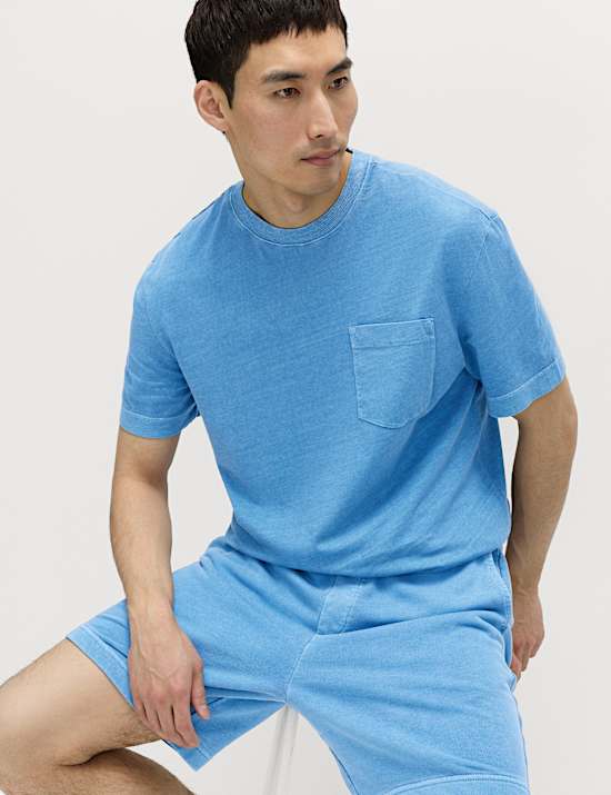 Relaxed Pure Cotton Garment Dyed T-Shirt