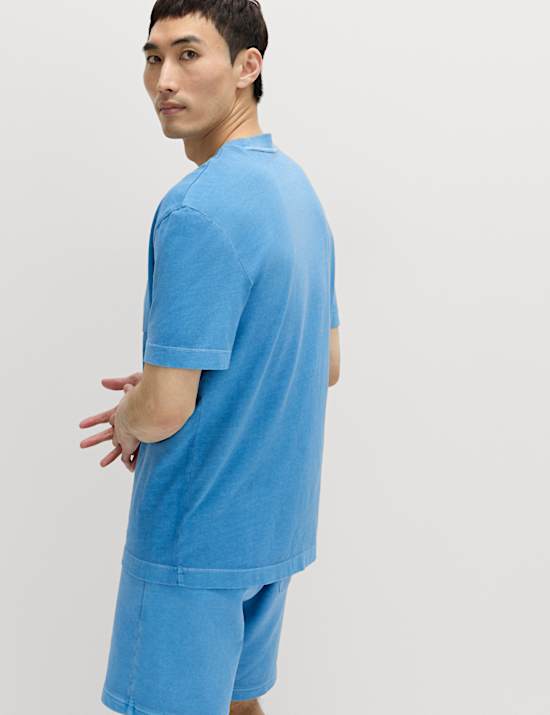 Relaxed Pure Cotton Garment Dyed T-Shirt