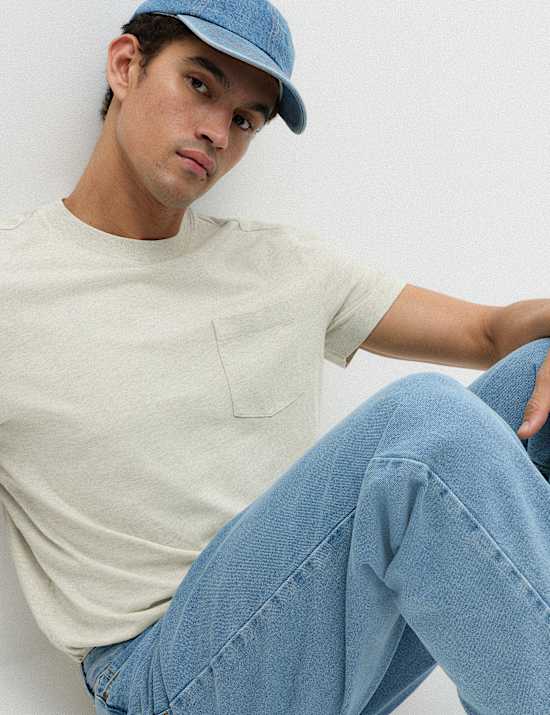 Relaxed Pure Cotton Garment Dyed T-Shirt