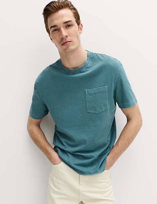 Relaxed Pure Cotton Garment Dyed T-Shirt