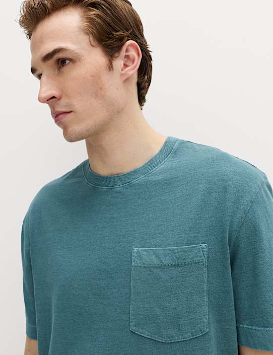 Relaxed Pure Cotton Garment Dyed T-Shirt