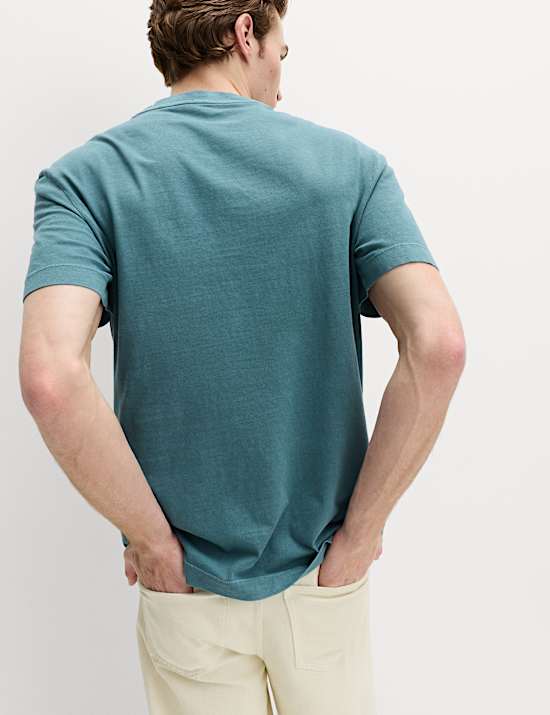 Relaxed Pure Cotton Garment Dyed T-Shirt