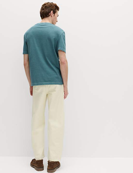 Relaxed Pure Cotton Garment Dyed T-Shirt