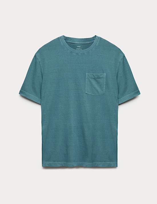 Relaxed Pure Cotton Garment Dyed T-Shirt