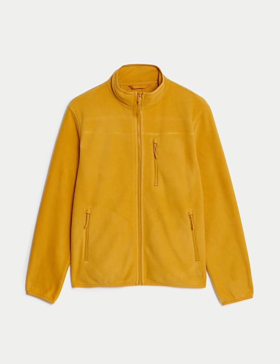 Fleece Zip Up Funnel Neck Jacket